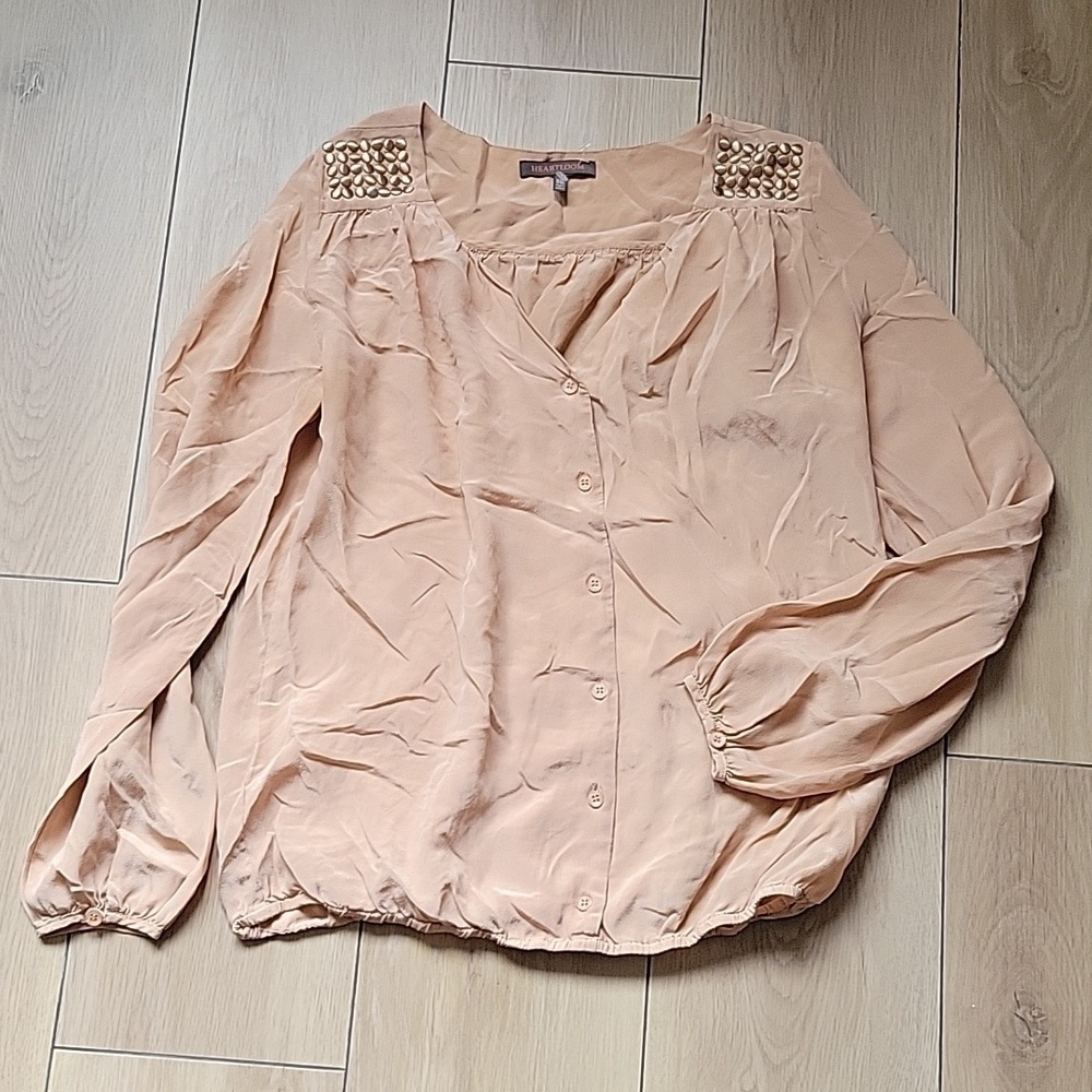 HEARTLOOM Silk Blouse size XS